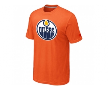 NHL Edmonton Oilers Big & Tall Logo Orange T-Shirt