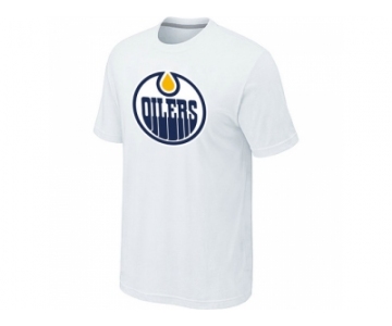 NHL Edmonton Oilers Big & Tall Logo White T-Shirt