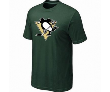 NHL Pittsburgh Penguins big & tall logo T-shirt dk green