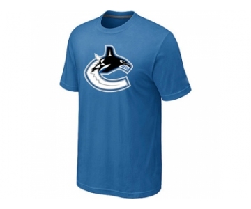NHL Vancouver Canucks big & tall logo T-shirt light blue