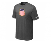 Nike Team USA Hockey Winter Olympics KO Collection Locker Room T-Shirt D.Grey