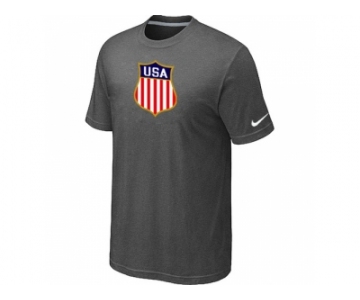 Nike Team USA Hockey Winter Olympics KO Collection Locker Room T-Shirt D.Grey