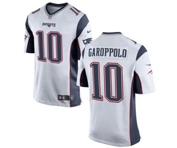 Men's Nike New England Patriots #10 Jimmy Garoppolo Game White NFL Jersey