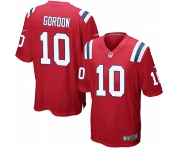 Men's Nike New England Patriots #10 Josh Gordon Game Red Alternate NFL Jersey