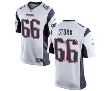 Men's Nike New England Patriots #66 Bryan Stork Game White NFL Jersey