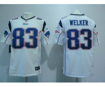 nike nfl jerseys new england patriots #83 welker white[game]