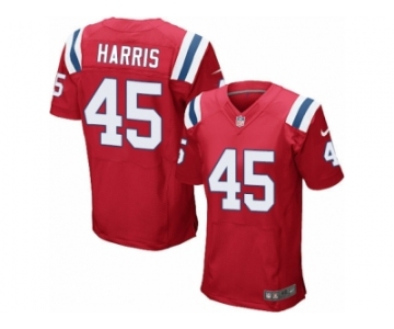 Men Nike New England Patriots #45 David Harris Elite Red Alternate NFL Jersey