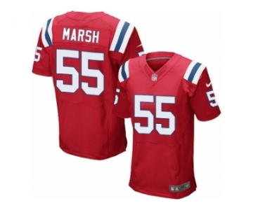 Men Nike New England Patriots #55 Cassius Marsh Elite Red Alternate NFL Jersey