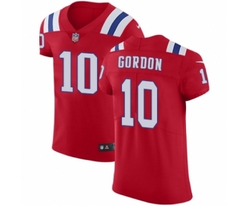 Men's Nike New England Patriots #10 Josh Gordon Red Alternate Vapor Untouchable Elite Player NFL Jersey