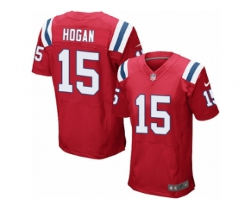 Men's Nike New England Patriots #15 Chris Hogan Elite Red Alternate NFL Jersey