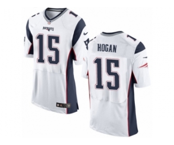 Men's Nike New England Patriots #15 Chris Hogan Elite White NFL Jersey