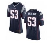 Men's Nike New England Patriots #53 Kyle Van Noy Elite Navy Blue Team Color NFL Jersey