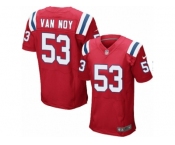 Men's Nike New England Patriots #53 Kyle Van Noy Elite Red Alternate NFL Jersey