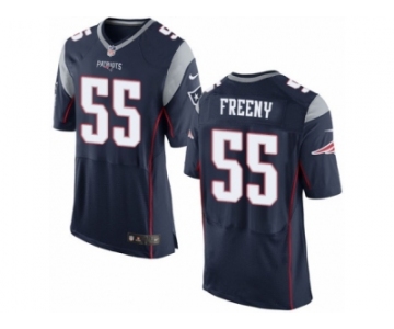 Men's Nike New England Patriots #55 Jonathan Freeny Elite Navy Blue Team Color NFL Jersey