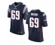 Men's Nike New England Patriots #69 Shaq Mason Elite Navy Blue Team Color NFL Jersey