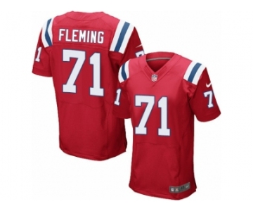 Men's Nike New England Patriots #71 Cameron Fleming Elite Red Alternate NFL Jersey