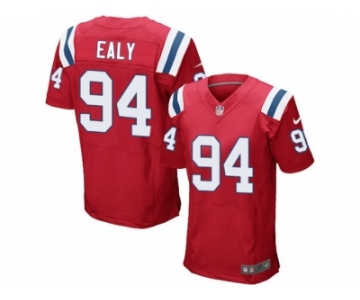 Men's Nike New England Patriots #94 Kony Ealy Elite Red Alternate NFL Jersey