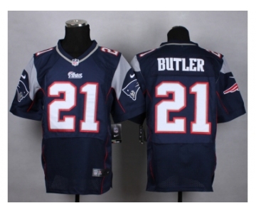Nike New England Patriots #21 butler blue jerseys[Elite]