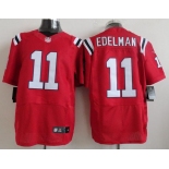 nike nfl jerseys new england patriots #11 edelman red[Elite]