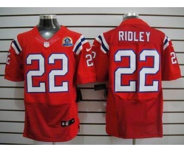 nike nfl jerseys new england patriots #22 stevan ridley red[Elite 50th Patch]