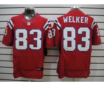 nike nfl jerseys new england patriots #83 welker red [Elite Jersey]