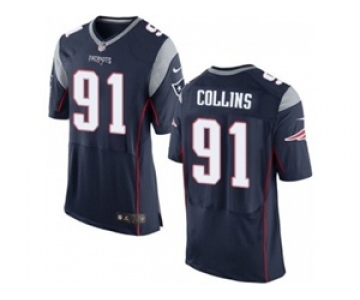 nike nfl jerseys new england patriots #91 jamie collins blue[2015 new Elite]