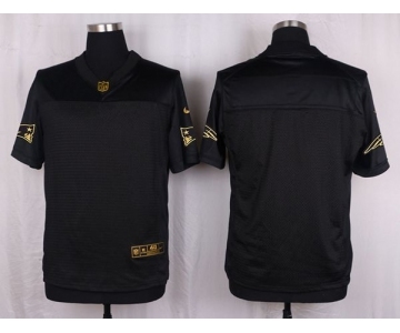 nike nfl jerseys new england patriots blank black gold collection[Elite]