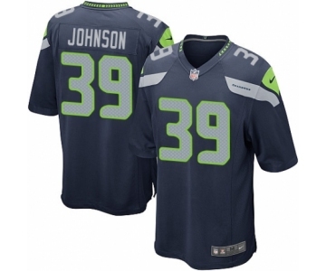 Men's Nike Seattle Seahawks #39 Dontae Johnson Game Navy Blue Team Color NFL Jersey