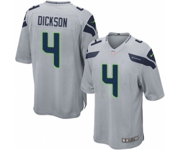 Men's Nike Seattle Seahawks #4 Michael Dickson Game Grey Alternate NFL Jersey