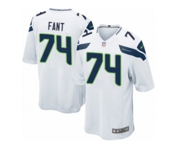 Men's Nike Seattle Seahawks #74 George Fant Game White NFL Jersey