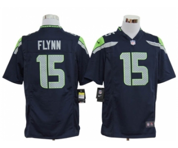 nike nfl jerseys seattle seahawks #15 flynn blue[game]