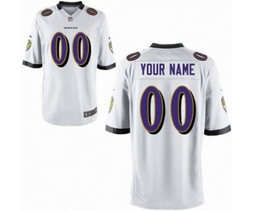 Nike nfl jerseys Baltimore Ravens Customized Game White Jersey