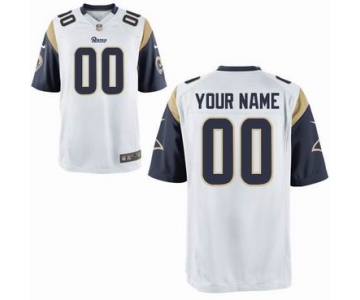 Nike nfl jerseys St. Louis Rams Customized Game White Jersey