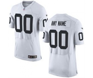 Men Nike Nfl Jerseys Oakland Raiders Customized Elite White Jersey