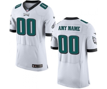 Men Nike Nfl Jerseys Philadelphia Eagles Customized Elite White Jersey