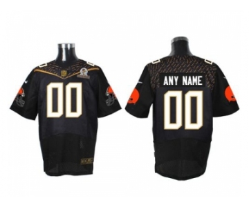 Nike Cleveland Browns Customized Black 2016 Pro Bowl Men's Stitched Jerseys[Elite]