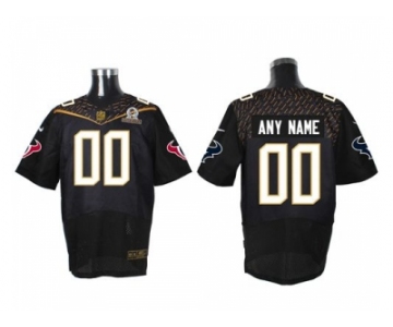 Nike Houston Texans Customized Black 2016 Pro Bowl Men's Stitched Jerseys[Elite]
