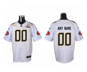 Nike San Francisco 49ers Customized white 2016 Pro Bowl Men's Stitched Jerseys(Elite)