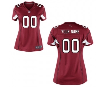 Women Nike Nfl Jerseys Arizona Cardinals Customized Red Jersey