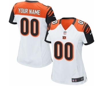 Women Nike Nfl Jerseys Cincinnati Bengals Customized White Jersey