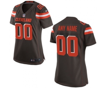 Women Nike Nfl Jerseys Cleveland Browns Customized Brown Jersey