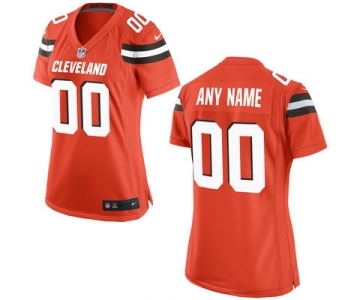 Women Nike Nfl Jerseys Cleveland Browns Customized Orange Jersey