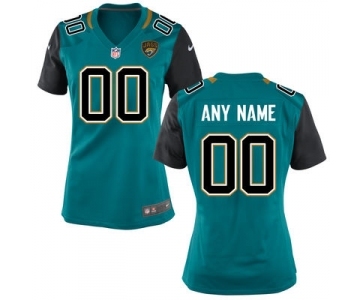 Women Nike Nfl Jerseys Jacksonville Jaguars Customized Green Jersey