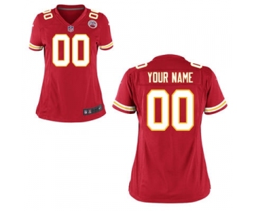 Women Nike Nfl Jerseys Kansas City Chiefs Customized Red Jersey