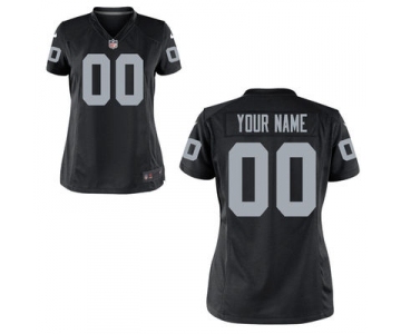 Women Nike Nfl Jerseys Oakland Raiders Customized Black Jersey