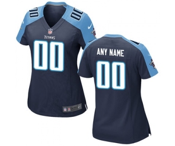 Women Nike Nfl Jerseys Tennessee Titans Customized Blue Jersey