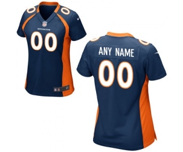 Women Nike nfl Jerseys Denver Broncos Customized Blue Jersey