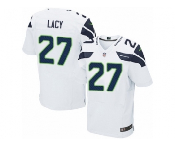 Men's Nike Seattle Seahawks #27 Eddie Lacy Elite White NFL Jersey