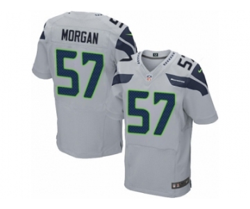 Men's Nike Seattle Seahawks #57 Mike Morgan Elite Grey Alternate NFL Jersey