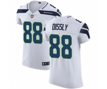 Men's Nike Seattle Seahawks #88 Will Dissly White Vapor Untouchable Elite Player NFL Jersey
